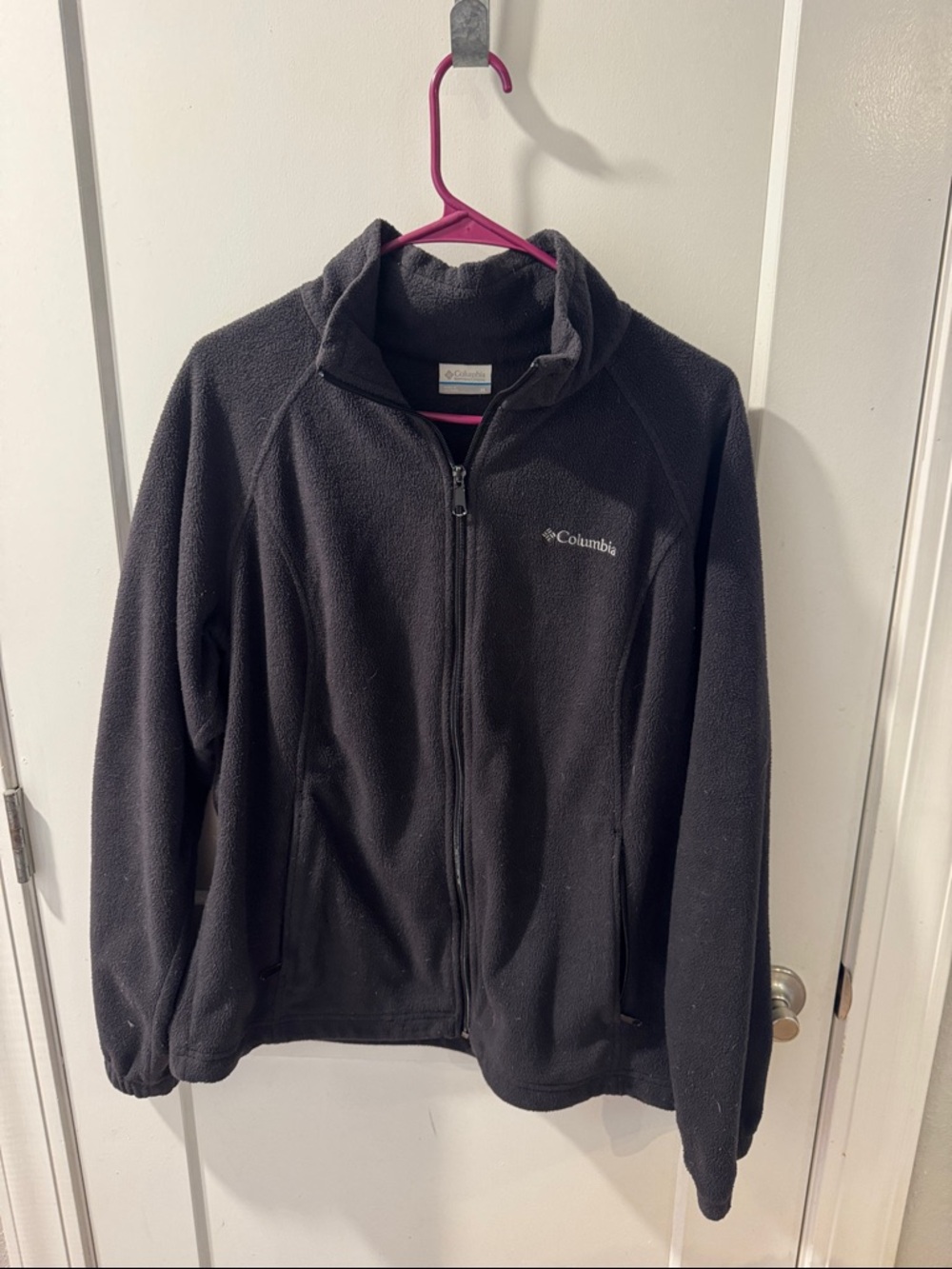 Columbia Black Zip-Up Fleece Jacket